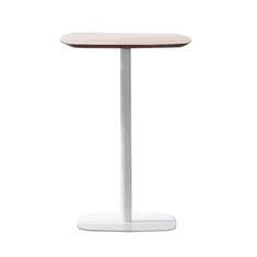 BPS-koupelny Barový stůl, dub / bílá, MDF / kov, průměr 60 cm, HARLOV
