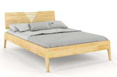 eoshop Dřevěná postel WOLOMIN, borovice (Rozměr: 140x200 cm, Barva: Přírodní)