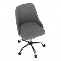 KONDELA Kancelářská židle, šedá / chrom, Ediz