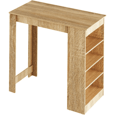 BPS-koupelny Barový stůl, dub sonoma, 117x57 cm, Austen