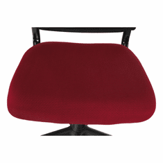 KONDELA Otočná židle, tmavočervená/černá, RAMIZA