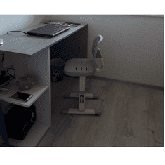 BPS-koupelny PC stůl, beton/bílý mat, ANDREO