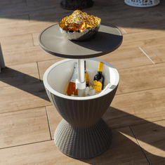 BPS-koupelny Zahradní chladící stolek, šedá, FABIR