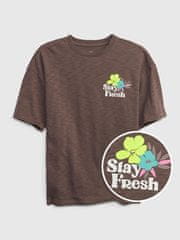 Gap Dětské tričko s potiskem Stay Fresh XXL
