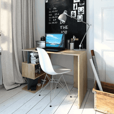 BPS-koupelny PC stůl, dub artisan / grafit, Abes
