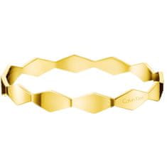 Calvin Klein Pevný zlatý náramek Snake KJ5DJD1001 (Rozměr 6 cm - XS)