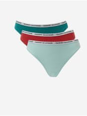 Tommy Hilfiger Sada tří tang ve světle modré, zelené a červené barvě tang Tommy Hilfiger Underwear XS