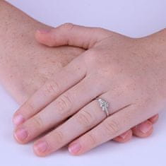 Silvego Otevřený stříbrný prsten na nohu Květiny Almis PRM12188R