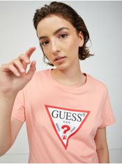 Guess Meruňkové dámské tričko Guess XS