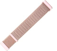 FIXED nylonový řemínek pro smartwatch, 20mm, růžová