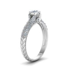 Emporial stříbrný rhodiovaný prsten Princeznin klenot MA-R0539-SILVER Velikost: 8 (EU: 57-58)