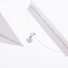 Emporial náhrdelník Minimalistický čirý zirkon SCN332-S