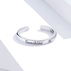 Emporial stříbrný prsten Sluneční svit Sunshine SCR649 Velikost: Univerzální 52-60 mm