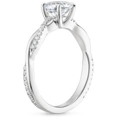 Emporial stříbrný rhodiovaný prsten Propletený MA-R0408d-SILVER Velikost: 5 (EU: 49-50)