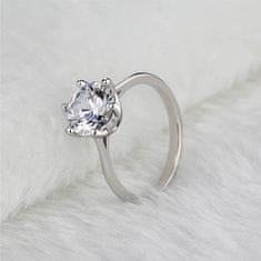 Emporial stříbrný rhodiovaný prsten Princeznin klenot MA-MR1006-SILVER Velikost: 6 (EU: 51-53)