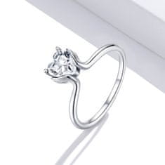 Emporial stříbrný prsten Láska v dlani SCR729 Velikost: 7 (EU: 54-56)