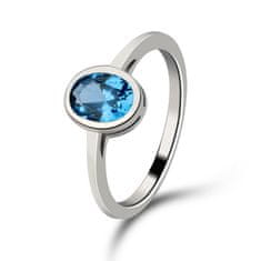 Emporial stříbrný rhodiovaný prsten Oko oceánu MA-R0569 Velikost: 6 (EU: 51-53)