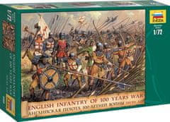 Zvezda  Wargames (AoB) figurky 8060 - English Infantry 100 Years War (1:72)