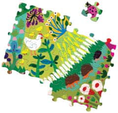 eeBoo Čtvercové puzzle Nádherná zahrada 1000 dílků