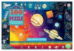 eeBoo Puzzle Sluneční soustava 100 dílků
