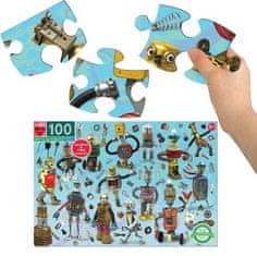 eeBoo Puzzle Roboti a součástky 100 dílků