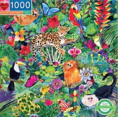 eeBoo Čtvercové puzzle Amazonský deštný prales 1000 dílků