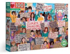 eeBoo Puzzle Protest za ochranu klimatu 100 dílků