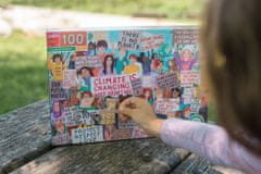 eeBoo Puzzle Protest za ochranu klimatu 100 dílků