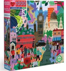 eeBoo Čtvercové puzzle Londýnský život 1000 dílků