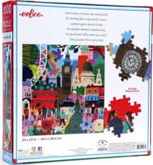 eeBoo Čtvercové puzzle Londýnský život 1000 dílků
