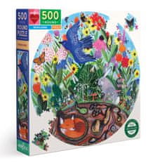 eeBoo Kulaté puzzle Divoká příroda 500 dílků