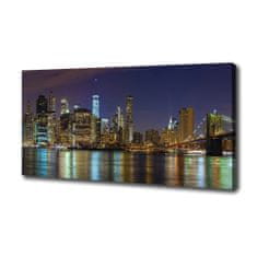 Wallmuralia Foto-obraz canvas do obýváku Manhattan noc 100x70 cm