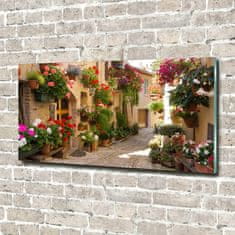 Wallmuralia Fotoobraz na skle Okouzlující ulička 100x50 cm 4 úchytky