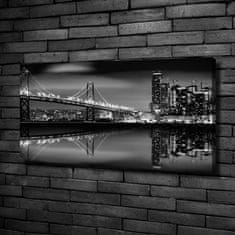Wallmuralia Foto obraz tištěný na plátně San Francisco noc 100x50 cm