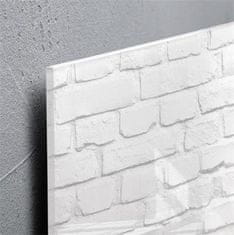 Sigel Magnetická skleněná tabule "Artverum", bílá zeď, 91 x 46 x 1,5 cm, GL144