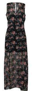 Firetrap - Blackseal Rose Maxi Dress – Black Print - L