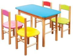 eoshop Dětská barevná židlička AD251 (Barva: Modrá)