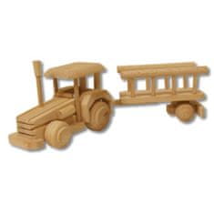 eoshop Dřevěná hračka traktor AD102