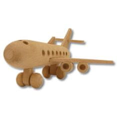 eoshop Dřevěná hračka letadlo AD109