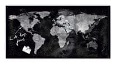 Sigel Magnetická skleněná tabule "Artverum", mapa světa, 91 x 46 x 1,5 cm, GL270
