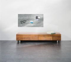 Sigel Magnetická skleněná tabule "Artverum", textura betonu, 91 x 46 x 1,5 cm, GL148