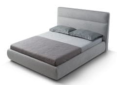CASARREDO Čalouněná postel 160x200 GAMBARIE šedá