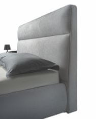 CASARREDO Čalouněná postel 160x200 GAMBARIE šedá