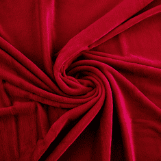 KONDELA TEMPO-KONDELA DALAT TYP 1, plyšová deka, červena, 120x150 cm