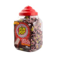 Aldor Pin Pop cola lízátko se žvýkačkou 100 ks