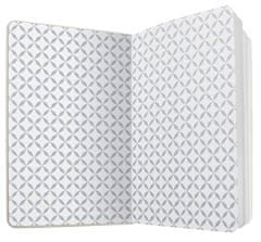 Sigel Exkluzivní zápisník "Jolie", Glacier Grey", 95 x 150 mm, linkovaný, 87 listů, tvrdé desky, JN126