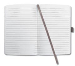 Sigel Exkluzivní zápisník "Jolie", tmavě hnědá, 135 x 203 mm, linkovaný, 87 listů, tvrdé desky, JN129