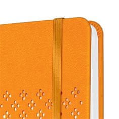 Sigel Exkluzivní zápisník "Jolie", mango oranžová, 135 x 203 mm, linkovaný, 87 listů, tvrdé desky, JN211