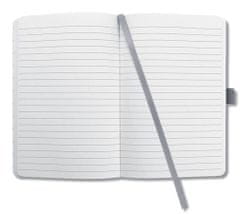 Sigel Exkluzivní zápisník "Jolie", Glacier Grey, 135 x 203 mm, linkovaný, 87 listů, tvrdé desky, JN127