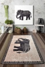 Conceptum Hypnose Koberec Elephant 80x200 cm béžový/černý